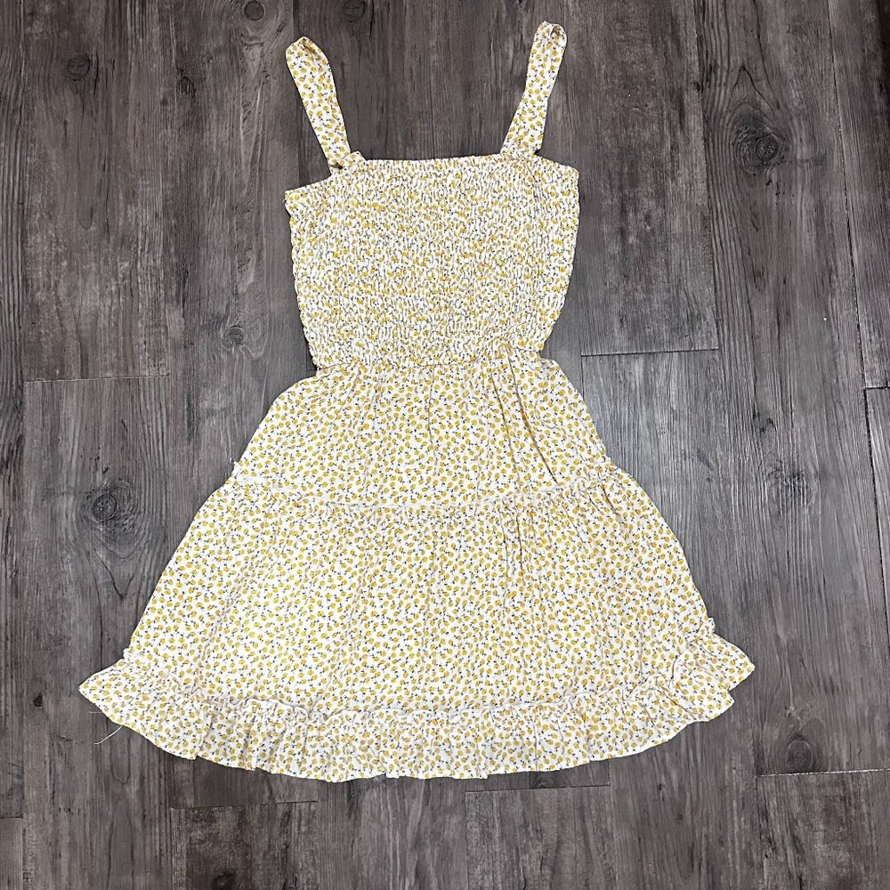 TJ Maxx Lemon Floral Dress Size Small